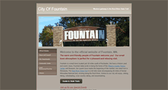Desktop Screenshot of fountainmn.org