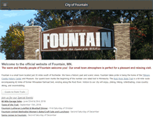 Tablet Screenshot of fountainmn.org